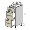 Н8 Тумба 3Ш 30 (Кухня Interno)