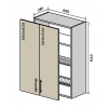 В47 Тумба 2Д 60 Сушка (Кухня RioLine)