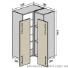 В58 Тумба кутова 58 (Кухня Interno)