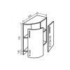 Н37 + Тумба радиусная (Кухня Колор Мих Люкс)
