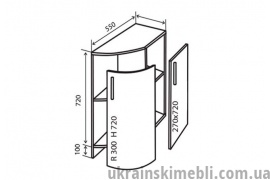 Н37R+ Тумба радиусная УНИ