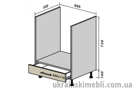 Н12 Тумба для духовки (Кухня RioLine)
