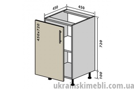 Н4 Тумба 1Д 45 (Кухня RioLine)