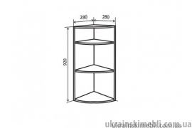 В56R Полиці кутові 92 (Кухня RioLine)