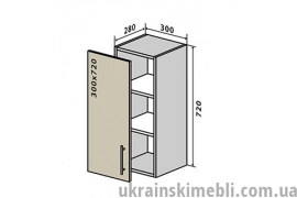 В2 Тумба 1Д 30 (Кухня RioLine)