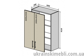 В46 Тумба 2Д 60 (Кухня Interno)