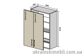 В47 Тумба 2Д 60 Сушка (Кухня Interno)