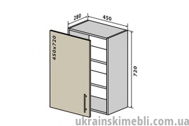 В4 Тумба 1Д 45 (Кухня RioLine)