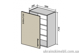 В5 Тумба 1Д 50 (Кухня Interno)