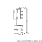 Н21 Пенал 2Д 2Ш 60